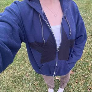 Oem özel Vintage pamuk Zip up sıkıntılı nakış yama ağır Unisex kazak boy Hoodies sıkıntılı yamalar - Product Image 3