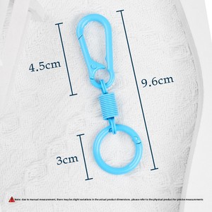 Spring Double <b>Ring</b> Keychain Key Chain Detachable Clip Zinc Alloy Dual Key <b>Ring</b> Holder - Product Image 6