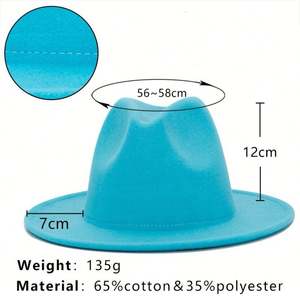 Sombrero Fedora Vintage de Fieltro, Estilo Británico, para Otoño e Invierno, Sombrero Jazz para Iglesia y Eventos, para Hombres y Mujeres - Product Image 2