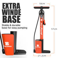 BAIMEI High Quality Durable Bike Air Pump with High Pressure & Waterproof for Bicycles Motorcycles Cars & Inflatable Toys