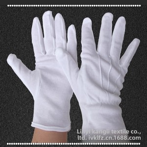 Guantes de Trabajo de Poliéster y Algodón Blancos para Hombre y Mujer, Protección Laboral, para Conductor, <span class=keywords><strong>Portero</strong></span>, Trabajo Cultural, con Tres Tendones, Electrónicos - Product Image 4