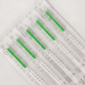 เข็มฉีดยาแบบใช้แล้วทิ้งสำหรับการฝังเข็มบนใบหน้า ปลอดเชื้อ พร้อมใช้ในครัวเรือน สำหรับการฝังเข็มแบบแห้ง 100 ชิ้น/กล่อง ไม่มีท่อ - Product Image 5