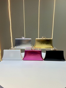<span class=keywords><strong>Sac</strong></span> de soirée tendance en cuir PU pour femme, pochette polyvalente avec fermoir métallique, <span class=keywords><strong>sac</strong></span> à bandoulière en cuir avec chaîne, petit <span class=keywords><strong>sac</strong></span> à main pour banquet - Product Image 2