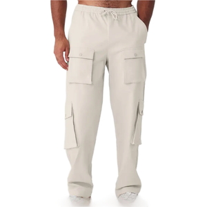 Venta caliente logotipo personalizado 75% algodón 11% poliéster 11% rayón 3% spandex pantalones de hombre DE DOBLE TEJIDO monos - Product Image 1