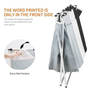 2026 Hot Selling Oxford Fabric Laundry Bag Waterproof <b>Foldable</b> 3 Compartments Laundry <b>Basket</b> Home Storage Bag - Product Image 2