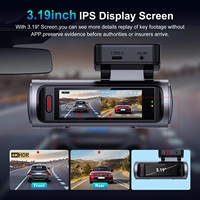 Caméras de tableau de bord pour voitures, vente en gros d'usine OEM/ODM, haute qualité, 4K+4K, double objectif, Wifi, DVR de voiture, caméras avant et arrière
