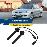 Set Kabel Pengapian Busi OE MD365102, Silikon Tahan Suhu Tinggi untuk Mitsubishi Lancer Colt Grandis 1992-2017