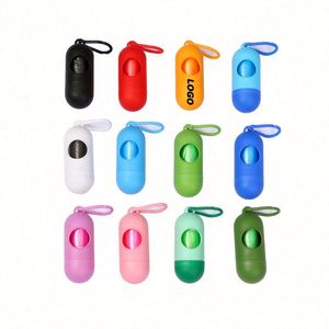 Dispensador de Bolsas para Excremento de Perro, Diseño de Cápsula, Práctico y Portátil - Bolsas para Desechos de Mascotas para Limpieza en Movimiento - Product Image 1