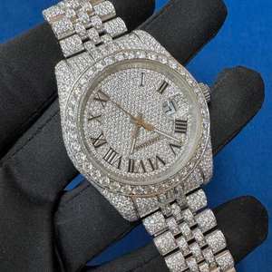 BOJ Most Selling VVS Moissanite Diamond <b>Watch</b> With Steel Mechanical Iced Out Hip Hop <b>Watch</b> For Men Bling Jewelry At Low Price - Product Image 1