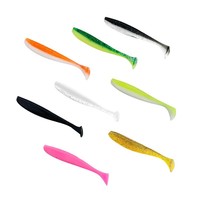 Leurre souple en PVC Luya 7/5,5 cm, appât explosif pour insectes, bicolore, queue en T, monochrome, queue enroulée, pour la pêche à la perche