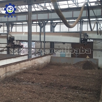Machine à retourner le compost à chaîne, structure solide, entretien pratique, équipement de fermentation