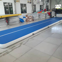 Piste de tumbling gonflable 8mX2mX20cm, piste d'air utilisée pour les clubs de cheerleading, les gymnases, les studios de danse, les programmes mobiles, la maison