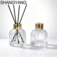 Ventes Flash Usine : Bouteille en Verre Transparente Cannelée Verticale Vide de 100 ml pour Diffuseur de Parfum à Bâtonnets, avec Bouchon Facile à Ouvrir et Boîte Incluse