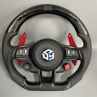 Volant en fibre de carbone avec écran tactile LED et bouton de démarrage pour VW Golf 7 GTI Golf 8, marque chinoise, pour un pilotage performant