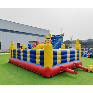 Casa Gonfiabile a Tema Gatto e <span class=keywords><strong>Pikachu</strong></span> Colorata con Scivolo e Area per Arrampicata, Ideale per Compleanni <span class=keywords><strong>di</strong></span> Bambini, Giochi in Giardino e Festival - Product Image 3