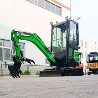 Livraison Gratuite - Mini-Excavatrice Micro de 1,8 Tonne avec Moteur EPA, 3 Tonnes, Multifonctionnelle, Hydraulique, Petite Excavatrice Agricole avec Accessoires