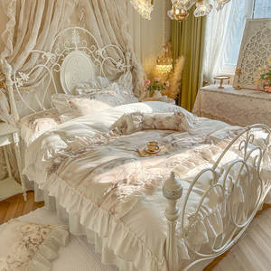 Sunny Textile Factory Precio barato Juegos de edredón de algodón Juegos de cama bordados Colcha - Product Image 1