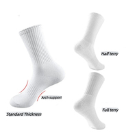 Chaussettes pour hommes en coton, design personnalisé gratuit, logo, mode, blanches et noires, pour l'extérieur, en tissu Dryfit