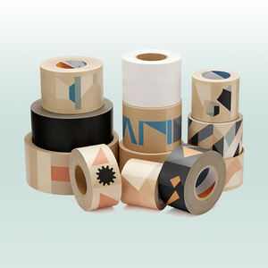 Tek eko kağıt Kraft bant kahverengi Gummed karton sızdırmazlık bandı olmayan takviyeli sıcak eriyik su aktif üretilen çevre dostu - Product Image 1