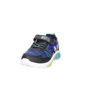 Baskets Sonic pour enfants, bleu et noir, fermeture Velcro, chaussures épaisses - Product Image 2