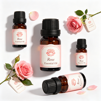 Huile Essentielle de Rose Pure Naturelle Biologique Éclaircissante Hydratante Soin de la Peau Apaisante Aromathérapie Huile de Massage et de Diffusion