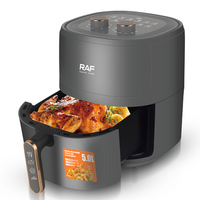 Friteuse à air RAF R.5325 1500W 5L Friteuse électrique 360 °   Appareil de cuisine multifonctionnel pour la maison, circulation d'air, 80 % moins d'huile, facile à nettoyer