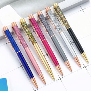1.0Mm <b>Creative</b> Flowing Sand Style Office Luxury Promotion <b>Gifts</b> Ballpoint Pens With Custom Logo - Product Image 1