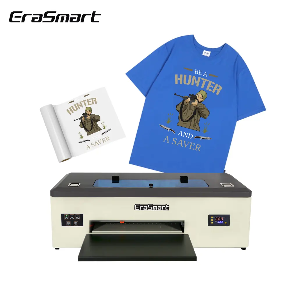 EraSmart USA Warenlager Wärmeübertragung Pet-Folie Tintenstrahl A3 Dtf-Drucker digitale T-Shirt-Druckmaschine für kleine Unternehmen