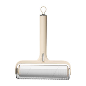 Rouleau anti-poussière avec papier remplaçable pour l'élimination des poils des vêtements, tête ronde en plastique à forte adhérence, usage domestique - Product Image 5