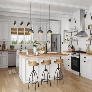 Juego de Muebles de Cocina Modernos, Gabinetes Modulares Estilo Shaker, Diseño Personalizado, Muebles de Cocina, Gabinetes de Pared - Product Image 1