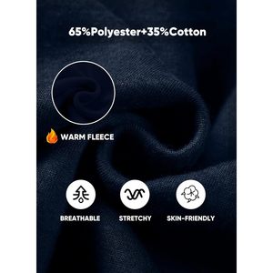 JMIERR Sweat à capuche décontracté en coton avec fermeture éclair pour homme, taille XS, motif uni, anti-rides, pull à la mode, avec poche - Product Image 5