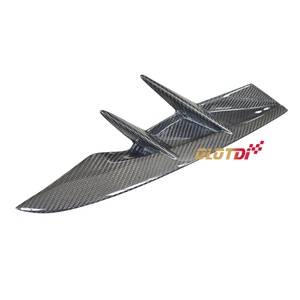 OTD Style Carbon Fiber Front Bumper Spat Canards Trims <b>Splitters</b> Fins Spoiler for Toyota Supra A90 2020 up Auto Tuning - Product Image 5