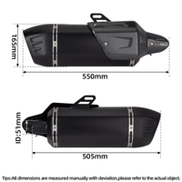 Silencieux d'échappement R1200GS pour BMW R1200ADV R1250GS R1250ADV 1200GS 1250ADV 2013-2023, tube de raccordement pour échappements de moto