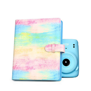 Compatible avec <span class=keywords><strong>Polaroid</strong></span>, album photo coloré en PU de 3 pouces, 128 photos, mini album numérique pour ranger les souvenirs - Product Image 3