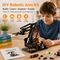 Kit de bras robotique de bureau miniature Zetok RA01 4DOF avec panneau de commande ESP8266 - Kit de démarrage éducatif DIY
