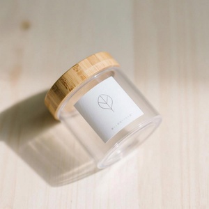 Custom Cosmetic Cream <b>Jar</b> Silk Screen logo Blue Amber <b>Empty</b> 30g 50g 100g 120g 150g 200g Body Scrub <b>Jar</b> with Gold Aluminum Cap - Product Image 5