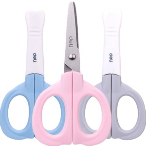 Tijeras Deli Elephant Trunk de 6 pulgadas con puntas redondeadas para cortar papel artesanal para niños - Product Image 5