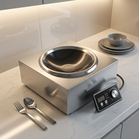 Table de cuisson à induction 5000W encastrable, cuisinière à induction commerciale haute puissance, plaque à induction électrique intégrée pour restaurant, wok encastrable