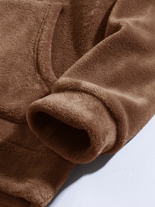 ZXPFSL <span class=keywords><strong>Felpa</strong></span> <span class=keywords><strong>con</strong></span> Cappuccio in Pile <span class=keywords><strong>con</strong></span> Orecchie da Orso Marrone - Pullover Casual Unisex <span class=keywords><strong>con</strong></span> Stampa LOGO Personalizzata, Morbida e Calda <span class=keywords><strong>Felpa</strong></span> alla Moda - Product Image 3