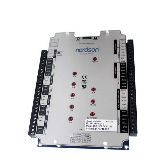 Nordson TCP/IP Net Elevator Locker Wiegand Door Access Control Board Panel System with Software