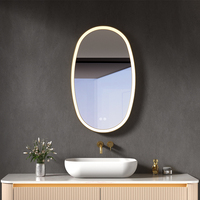 Espejo de Pared Inteligente con Iluminación LED para Salón de Belleza, Diseño Gráfico Moderno y Lujoso, Antivaho, para Uso en Hoteles, Apartamentos y Villas
