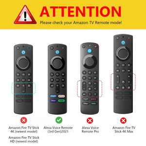 ฝาครอบรีโมทไฟร์ทีวีสติ๊กสำหรับรีโมทเสียง Alexa (รุ่นที่ 3 ปี <span class=keywords><strong>2021</strong></span>) แบบกันลื่น ตัดเย็บอย่างแม่นยำ ซักล้างได้ สำหรับใช้ในบ้าน - Product Image 5