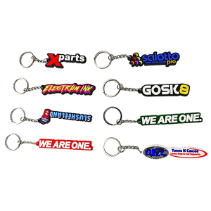 Porte-clés personnalisés en PVC souple, vente en gros, logo OEM, badge, emblème, dés, design animal, anneau porte-clés en caoutchouc, cadeau promotionnel en vrac - Product Image 4