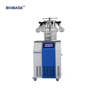 Biobase donmalı kurutucu masa üstü 6kg/24h vakum pompası düşük fiyat dikey eksi 60 & 80 konik ağız şişesi donmalı kurutucu laboratuvar için
