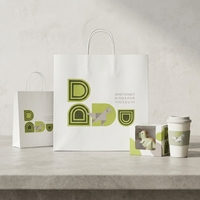 Sacs de courses en papier kraft recyclé personnalisés en gros avec logo pour l'emballage de cadeaux et d'aliments
