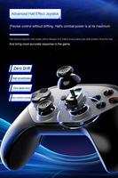 Manette de jeu sans fil 2,4 GHz à double capteur Hall, volant de jeu avec bouton Turbo et gyroscope six axes pour PC/Android/iOS Rétro