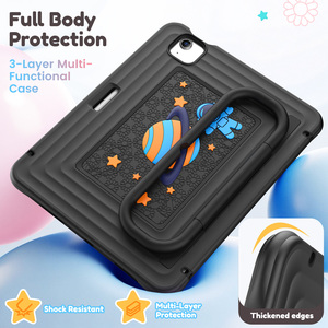 Étui de tablette en silicone PC antichoc adapté aux enfants avec support multi-angles et emplacement pour stylet, housse de protection pour <span class=keywords><strong>iPad</strong></span> Pro 11 pouces <span class=keywords><strong>Air</strong></span> 4/5e génération - Product Image 5