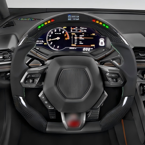 <span class=keywords><strong>Volante</strong></span> Deportivo de Fibra de Carbono Real con LED de Velocidad RPM para <span class=keywords><strong>Lamborghini</strong></span> <span class=keywords><strong>Huracan</strong></span> 2014-2020, <span class=keywords><strong>Volante</strong></span> Deportivo para Automóvil de 3 Plazas - Product Image 1