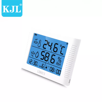 Thermomètre hygromètre d'intérieur à prix compétitif, affichage numérique LCD, ABS, ODM, OEM, USB 5V, garantie 1 an, résolution 0,1