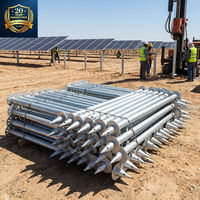 Pieux hélicoïdaux modernes galvanisés à chaud OEM ODM à haute capacité de charge, ancrage au sol avec une durée de vie de 25 ans pour les systèmes solaires photovoltaïques